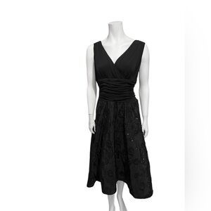 LAURA PLUS Elegant Black Sleeveless Dress Size 16W